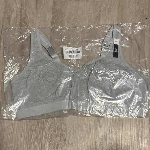 Addition Elle Light Gray Sports Bra - Picture 1 of 1